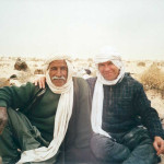 The Bedouin treat us all as family, and deep connections develop. This is Amida Harvey with Hajji Mohammed.